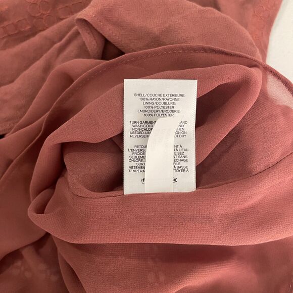 Express Blouse Women's Small V-Neck Sleeveless Eyelet Lightweight Career V-Neck - Picture 8 of 8